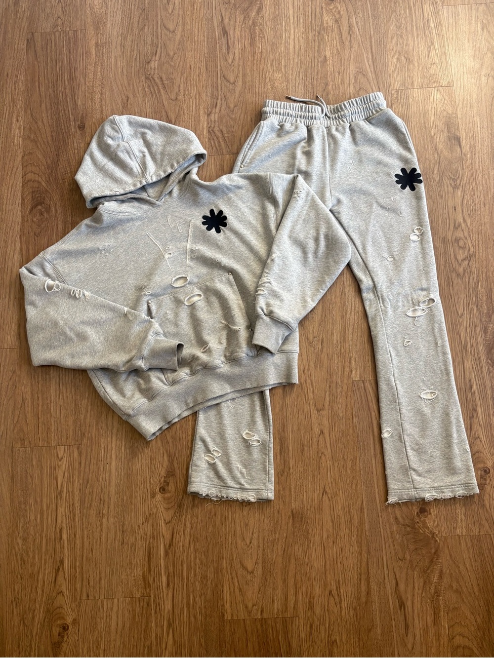 LOSTSHADWS Light Heather Grey Sweatsuit,